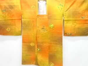 抽象模様ロング道行コート